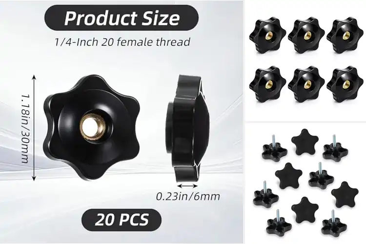 Detailed view of Best 1/4-20 Knob Size