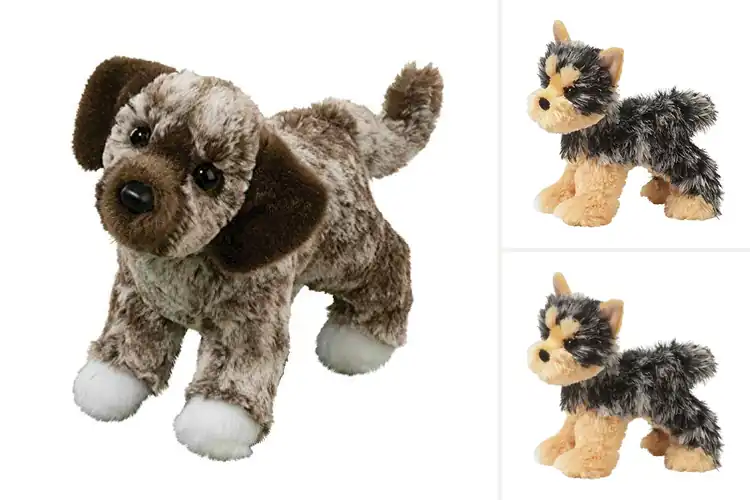 Detailed view of Best 8 Inch Plush Puppies: Cuddle Up With 4 Adorable Friends