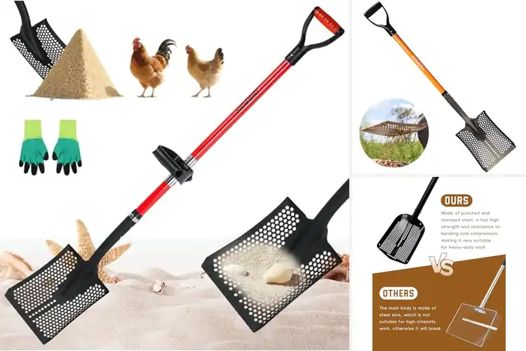 Detailed view of Best Ergonomic Sifting Shovels: Work Easier