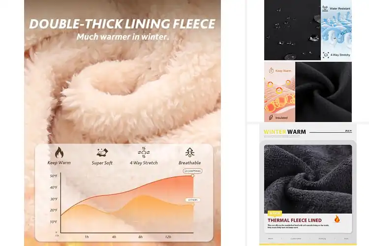 Detailed view of Best Fleece Lined Leggings