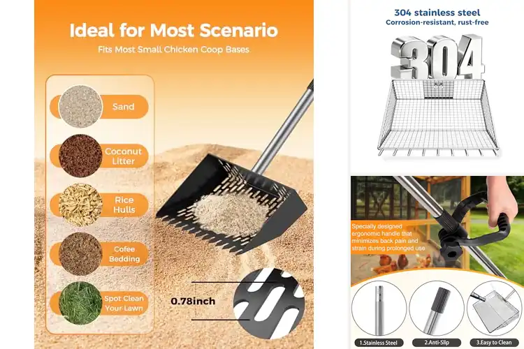 Detailed view of Best Goat Stall Cleaning Tools