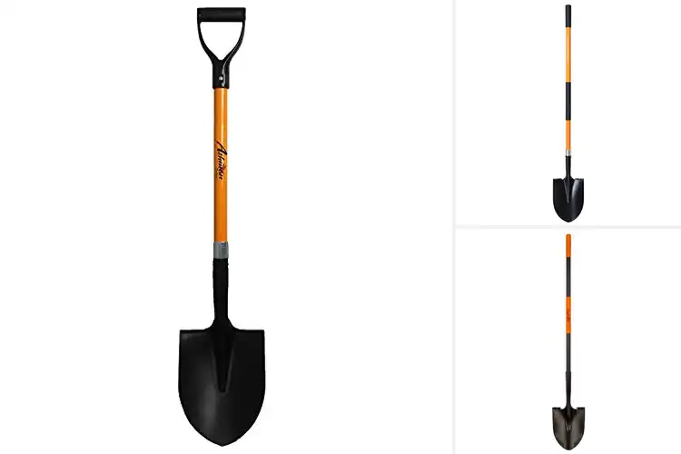 Detailed view of Best Heavy Duty Shovels With Steel Construction