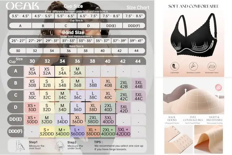 Detailed view of Best Medium Support Bras
