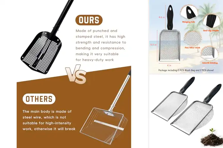 Detailed view of Best Mesh Sifting Shovels: Top 10 for Effortless Gardening