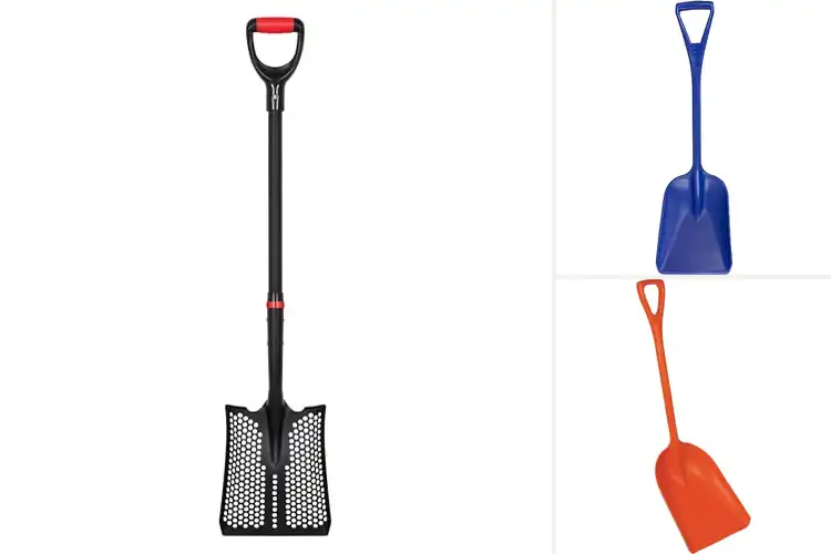 Detailed view of Best One-Piece Injection Molded Handle Shovels