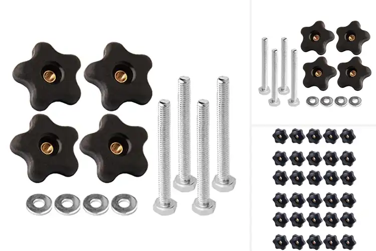 Detailed view of Best Plastic Star Knobs For T Track Fixtures