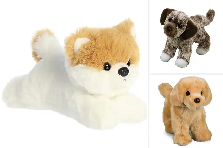 Detailed view of Best Plush Fabric Pup Plushies
