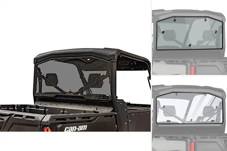 Detailed view of Best Rear Windshield For Can Am Defender