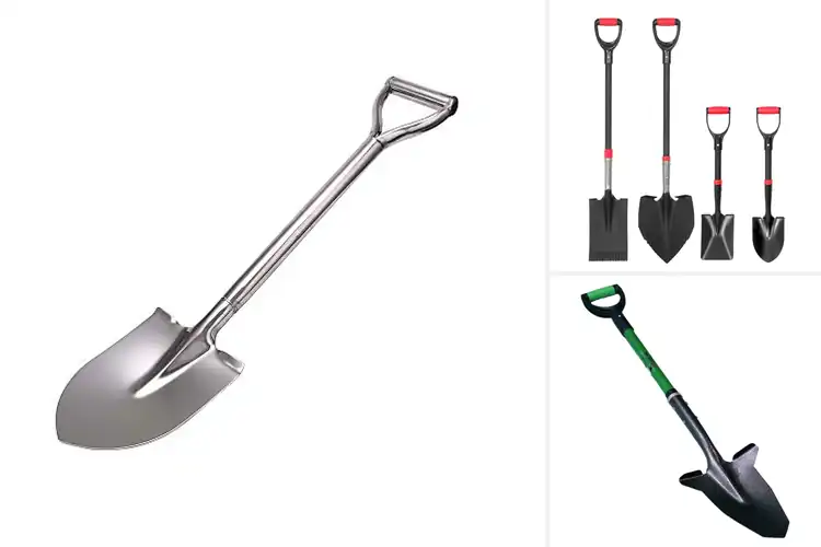Detailed view of Best Reinforced Steel Shovels With Protective Coating